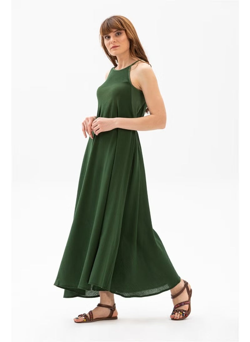 Eliş Şile Bezi Sleeveless A-Line Dress - Image 1